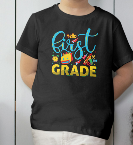 First Grade | Kids Cotton Tee - Kim’s Signature Beauty & Accessories    