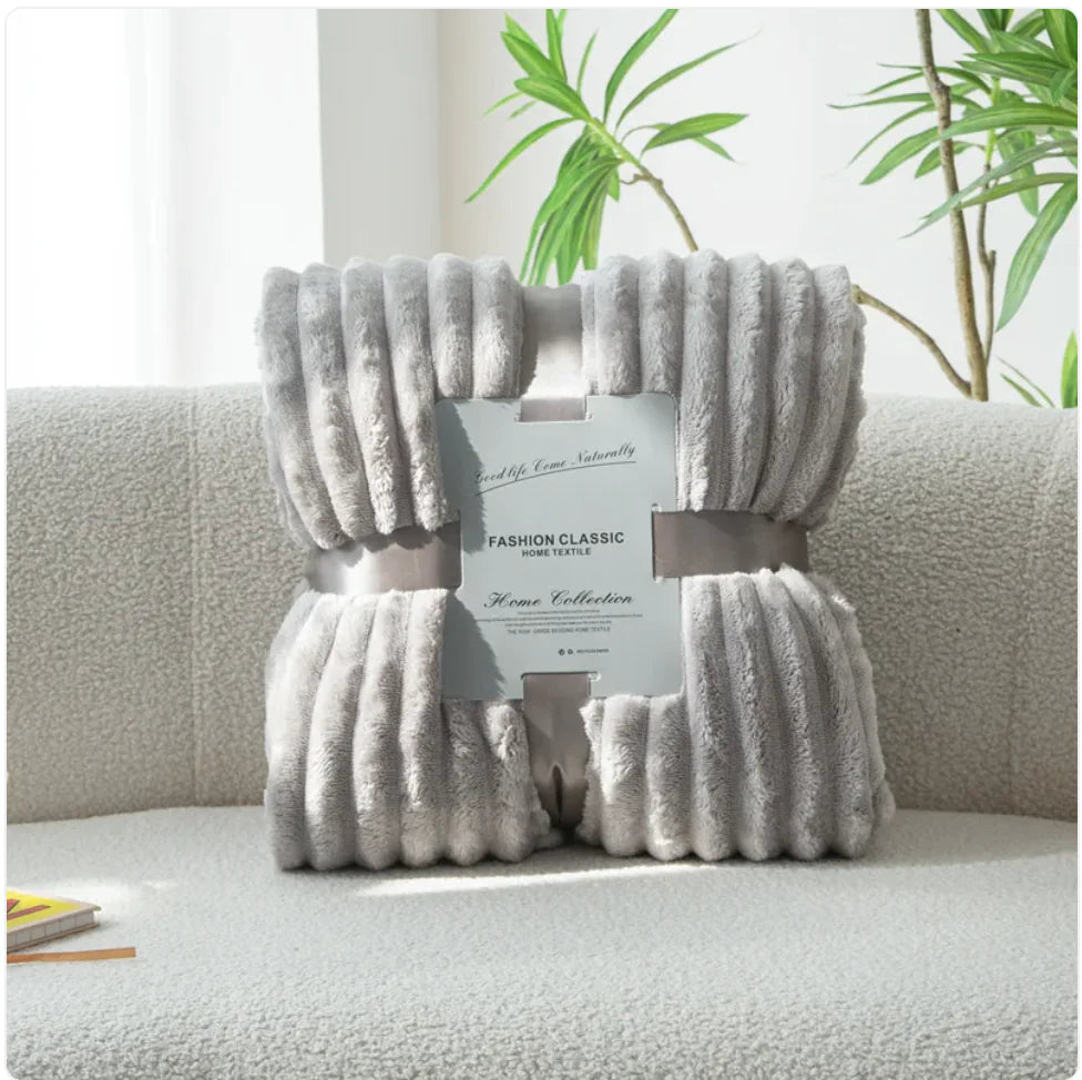 Flannel Drawstring Sofa Blanket - Kim’s Signature Beauty & Accessories    