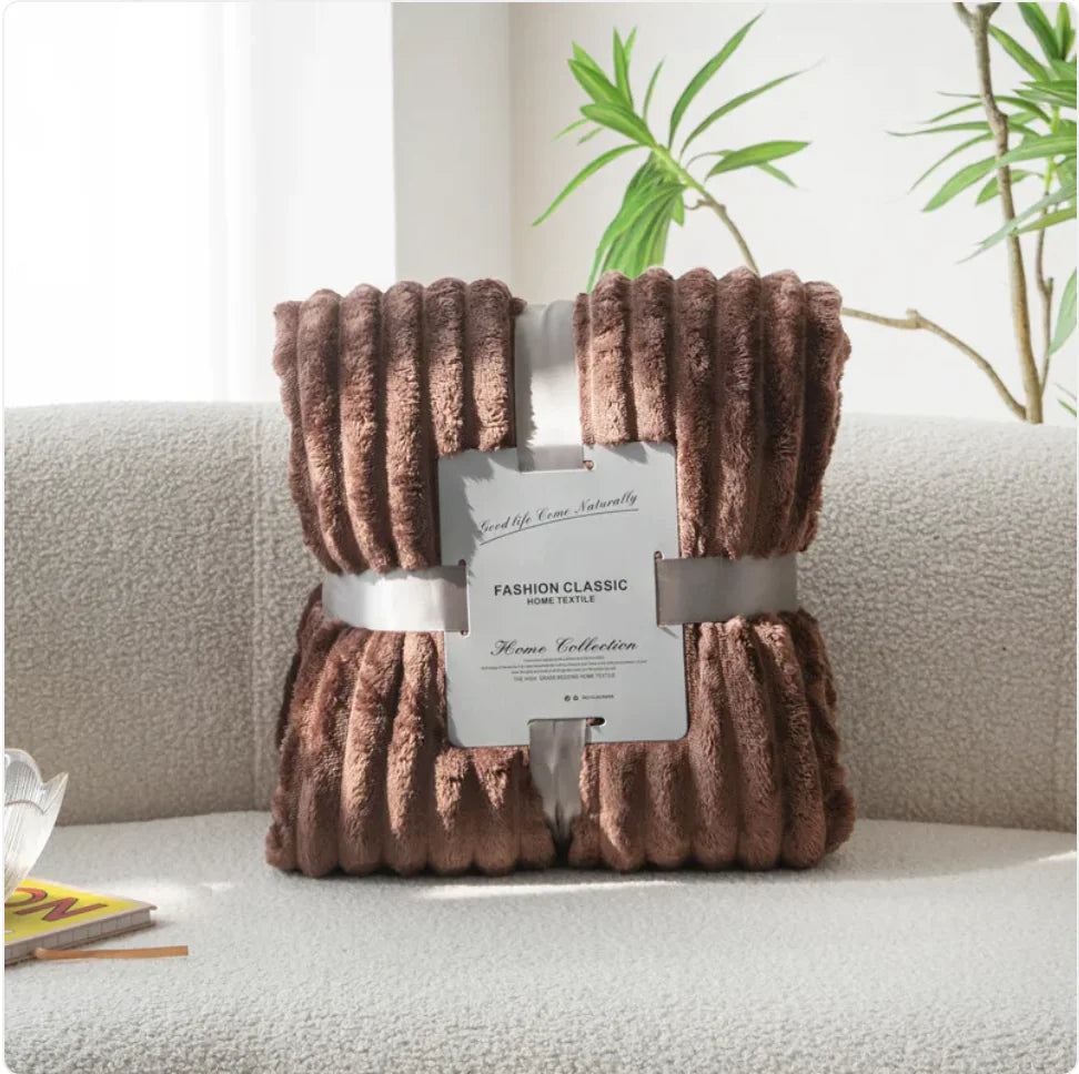 Flannel Drawstring Sofa Blanket - Kim’s Signature Beauty & Accessories    