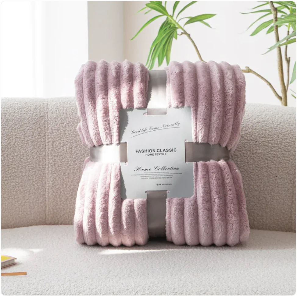 Flannel Drawstring Sofa Blanket - Kim’s Signature Beauty & Accessories    