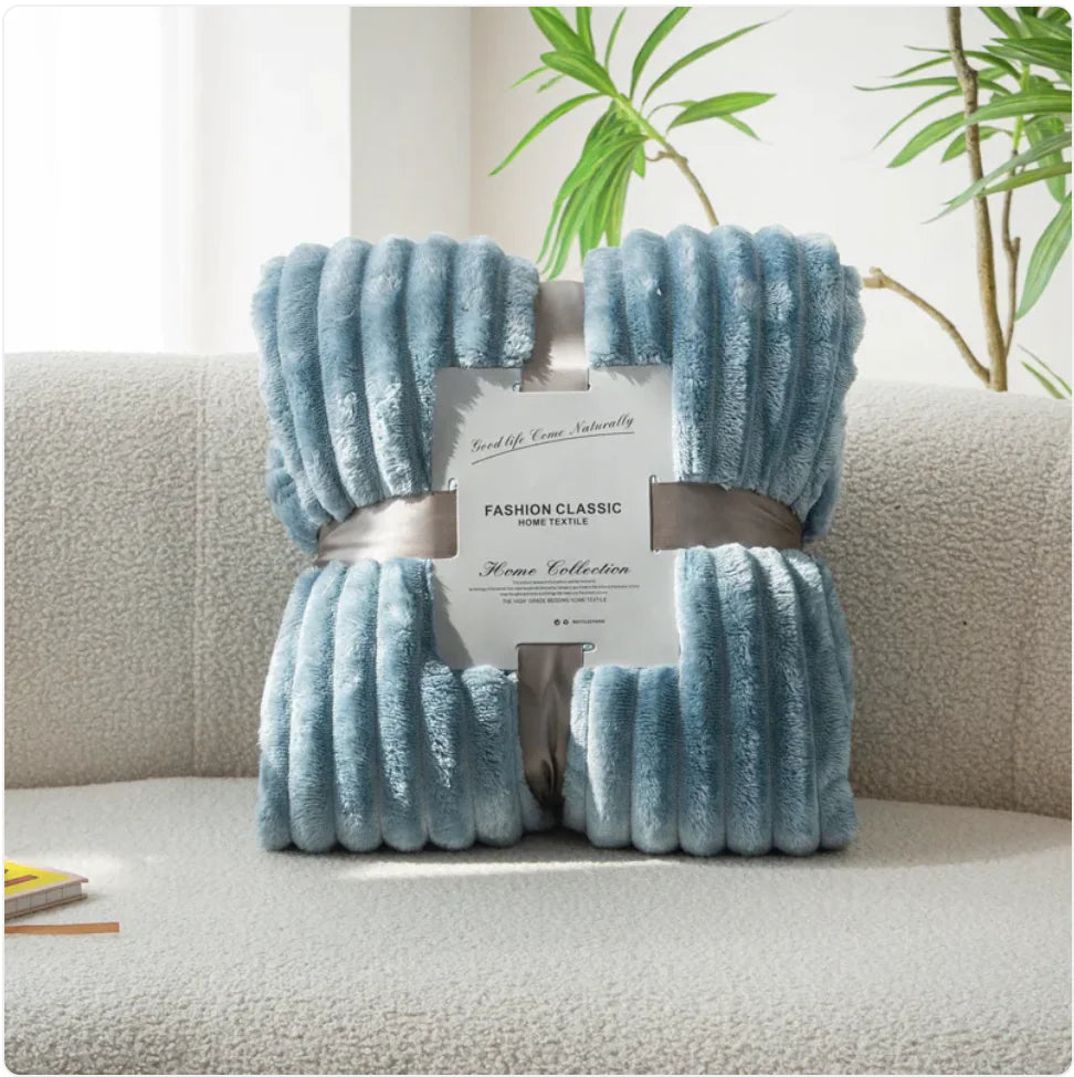 Flannel Drawstring Sofa Blanket - Kim’s Signature Beauty & Accessories    