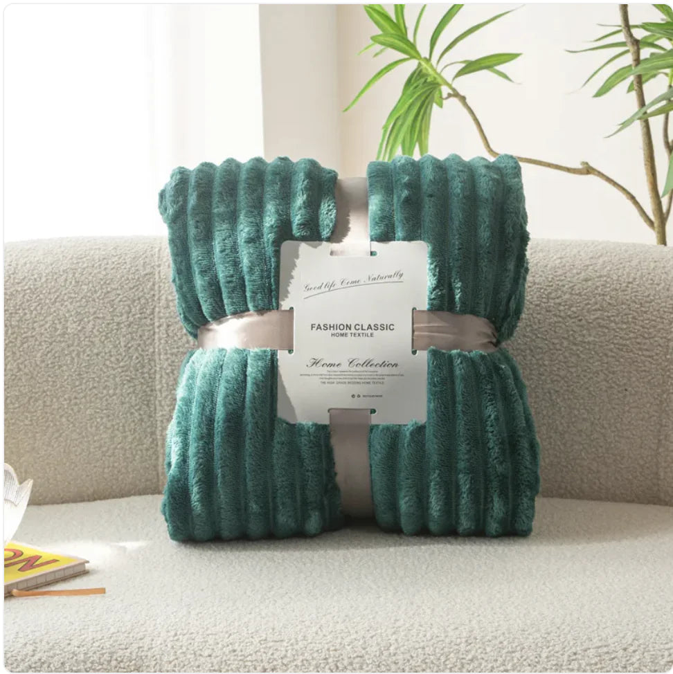 Flannel Drawstring Sofa Blanket - Kim’s Signature Beauty & Accessories    