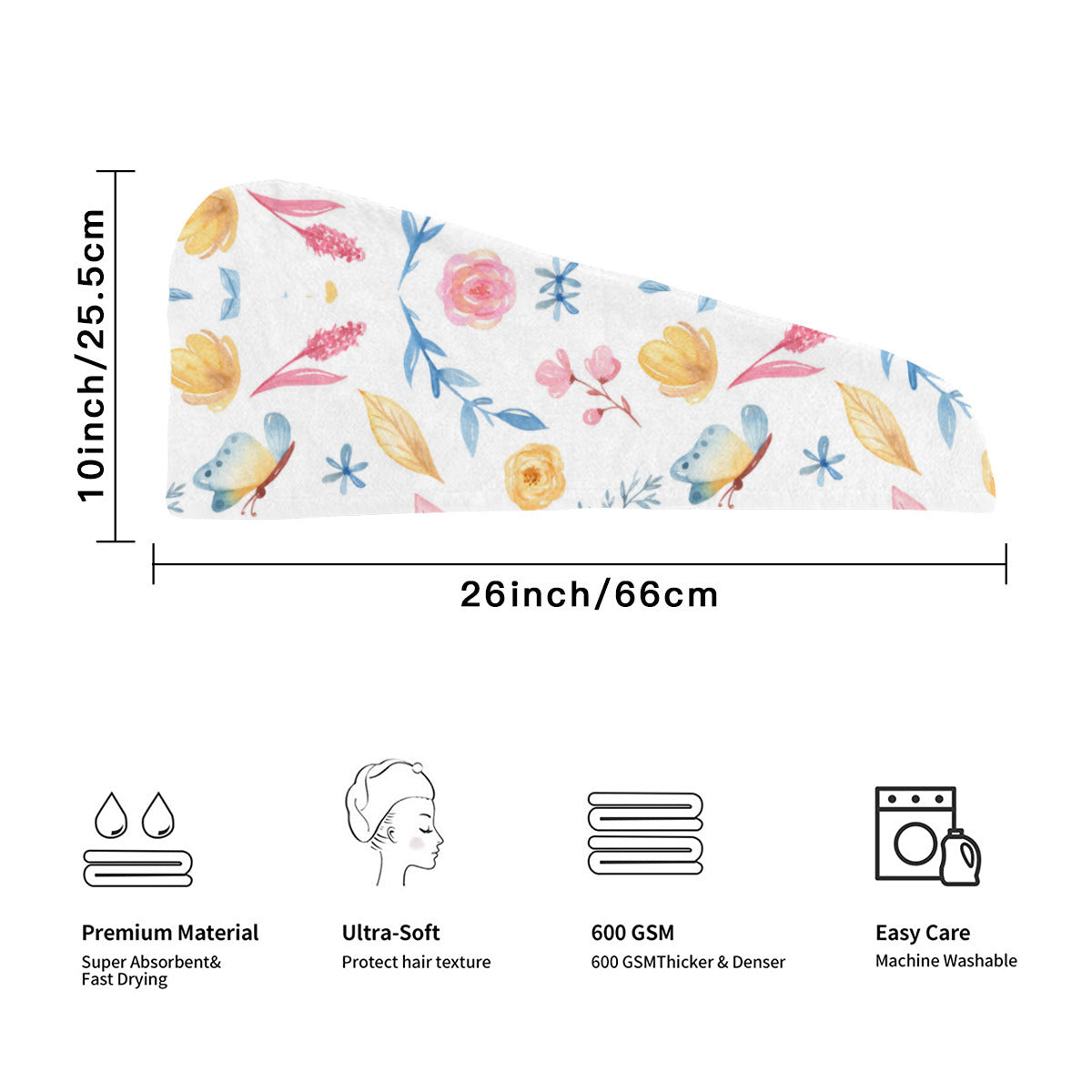 Floral Beauty Hair Wrap - Kim’s Signature Beauty & Accessories    