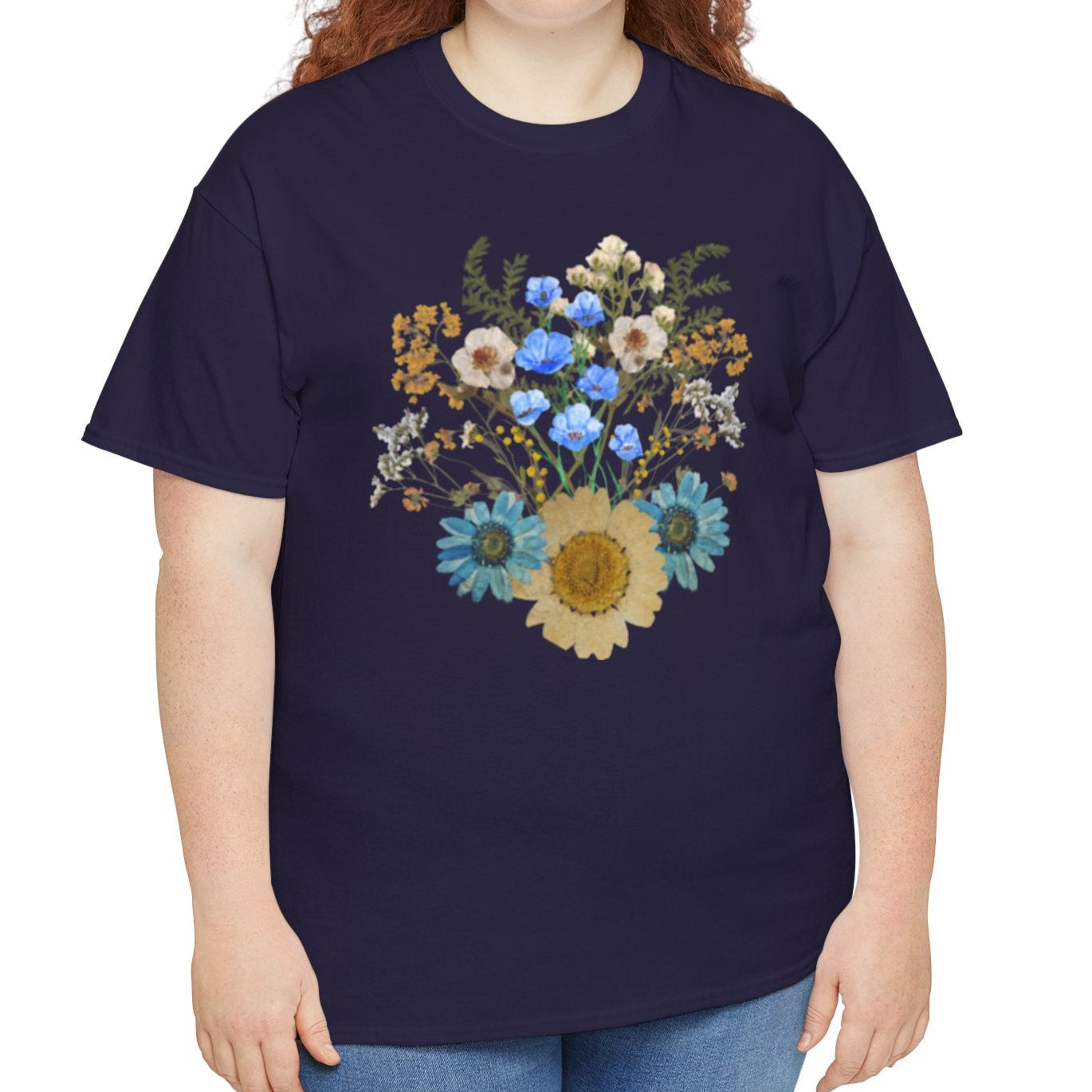 Floral Bouquet Cotton Tee - Kim’s Signature Beauty & Accessories    