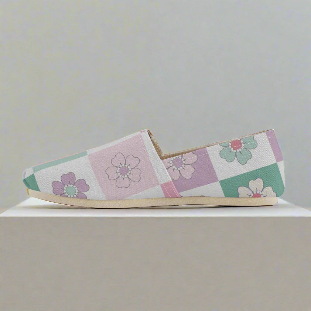 Floral Canvas Toms Shoes - Kim’s Signature Beauty & Accessories    