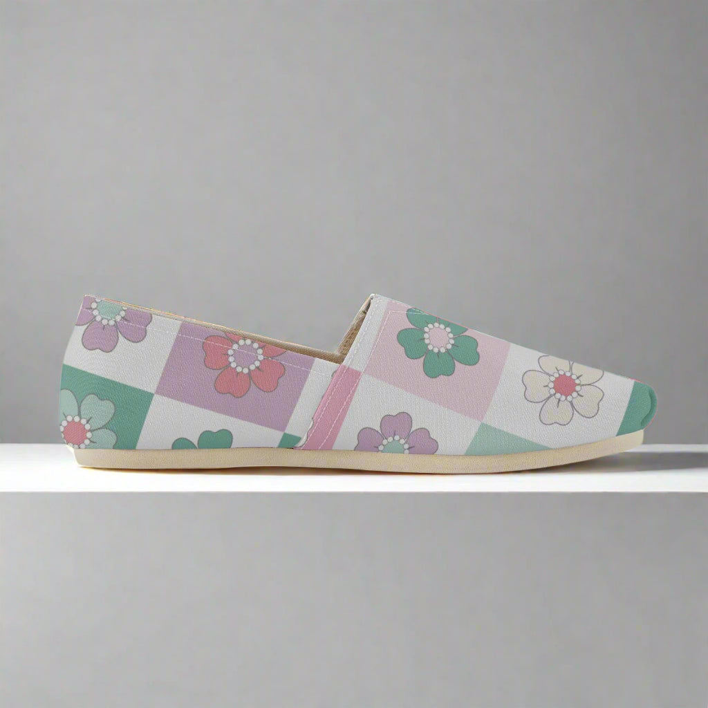 Floral Canvas Toms Shoes - Kim’s Signature Beauty & Accessories    