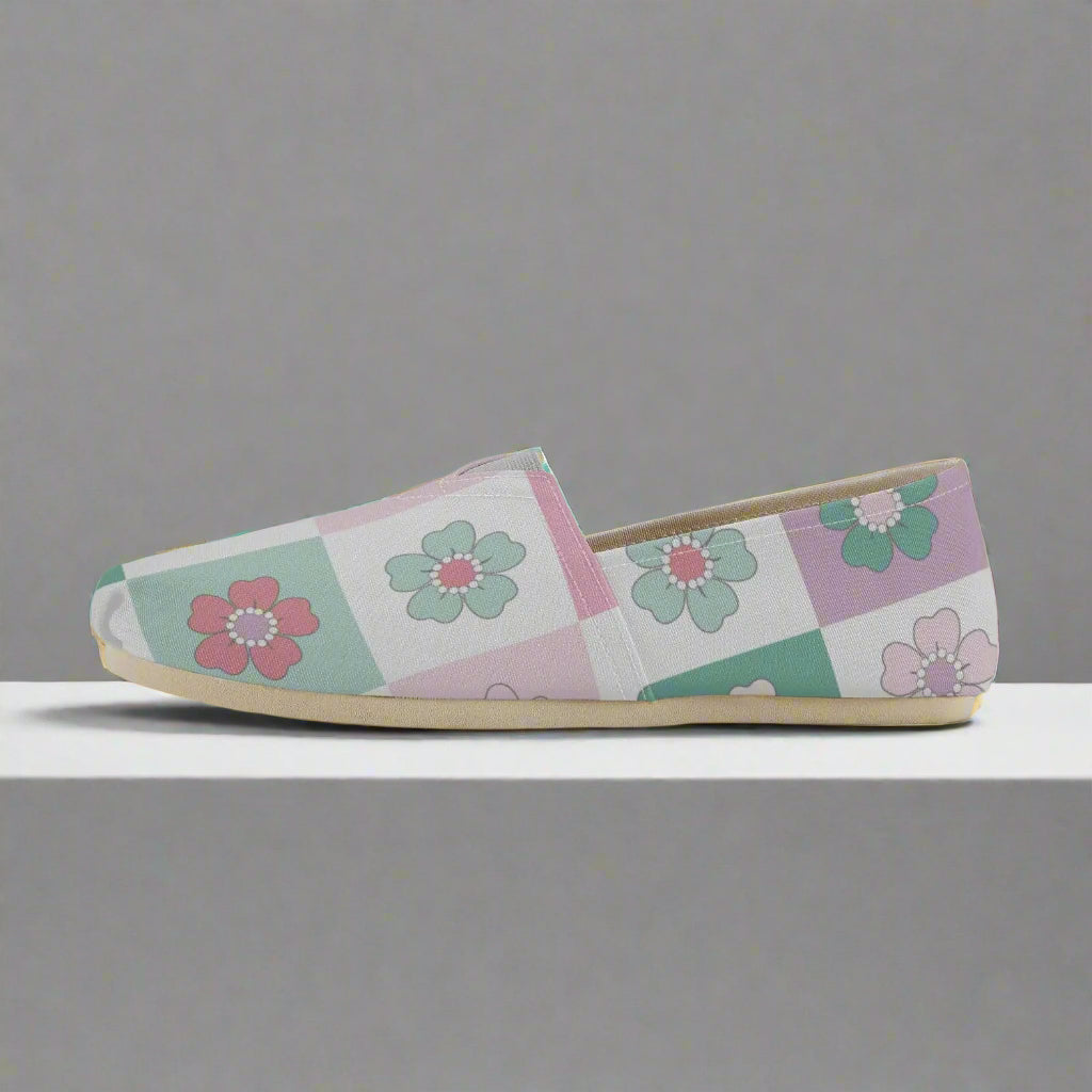 Floral Canvas Toms Shoes - Kim’s Signature Beauty & Accessories    