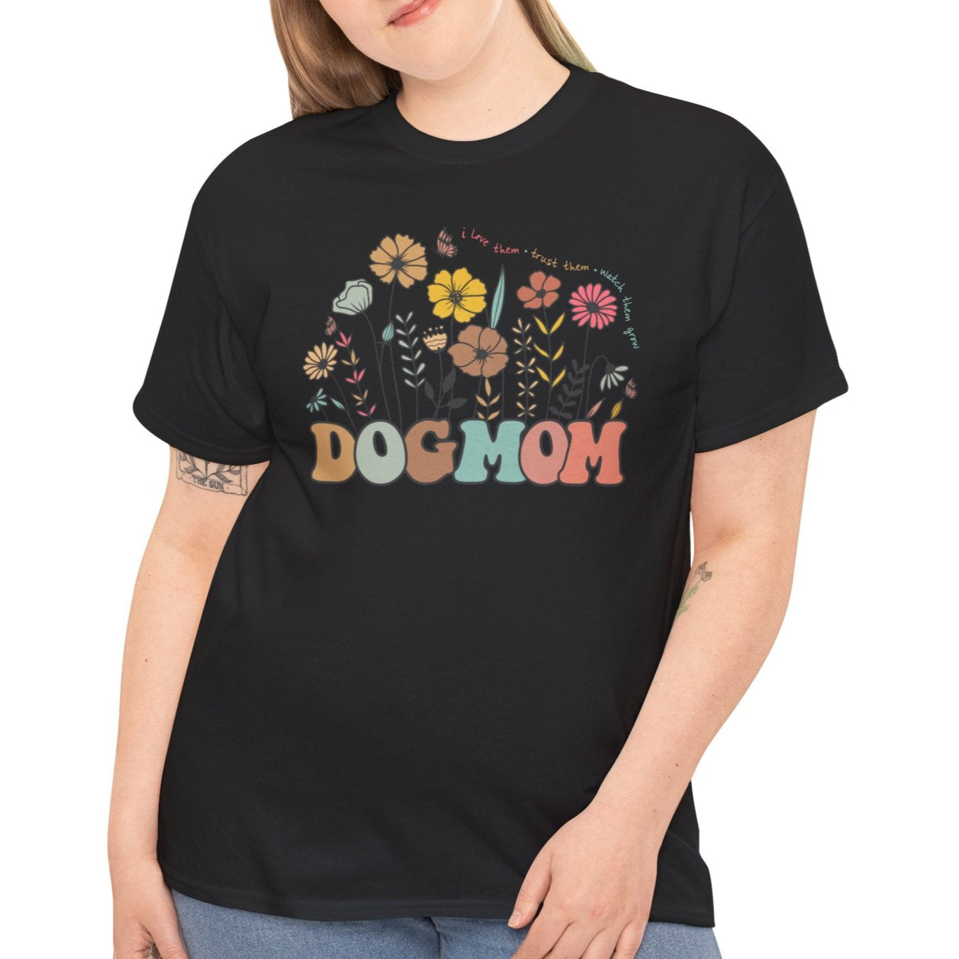 Floral Dog Mama Tee - Kim’s Signature Beauty & Accessories    