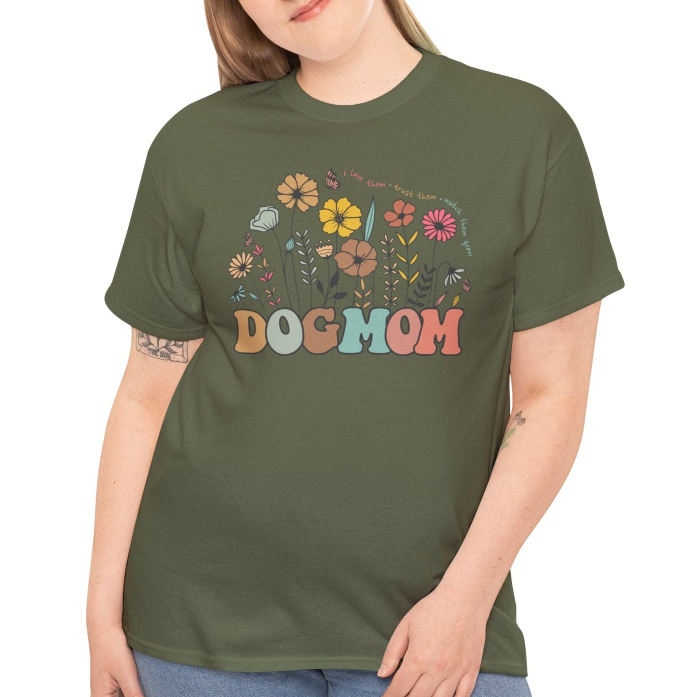 Floral Dog Mama Tee - Kim’s Signature Beauty & Accessories    