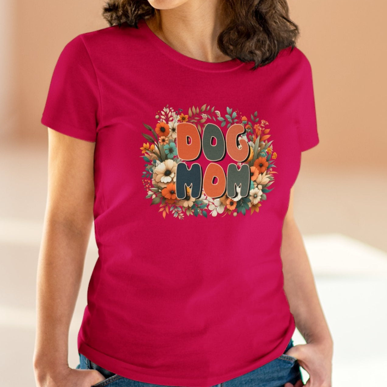 Floral Dog Mom Tee - Kim’s Signature Beauty & Accessories    