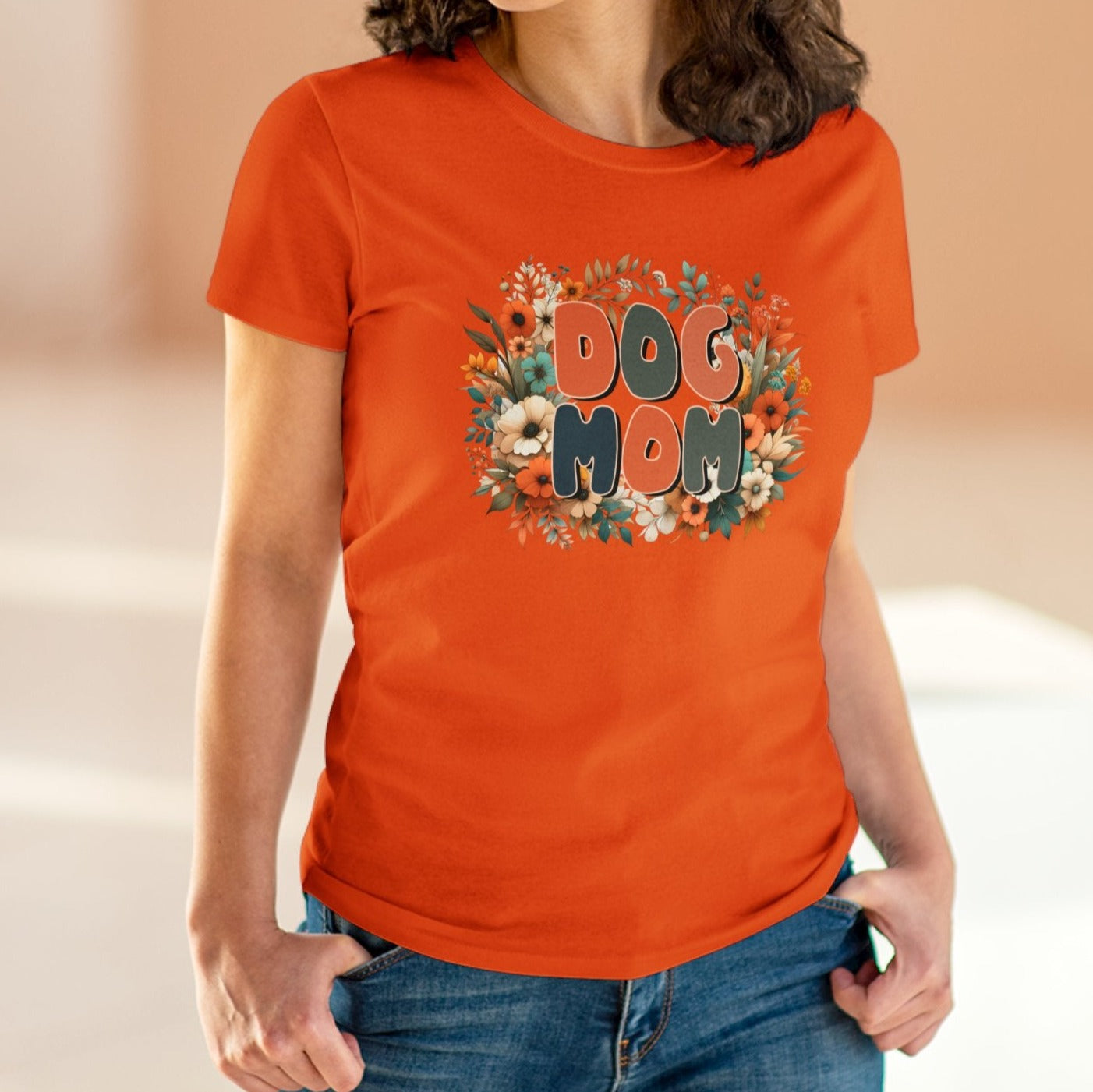 Floral Dog Mom Tee - Kim’s Signature Beauty & Accessories    