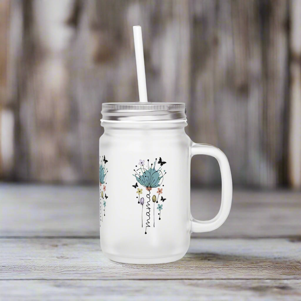 Floral Mama Mason Jar - Kim’s Signature Beauty & Accessories    
