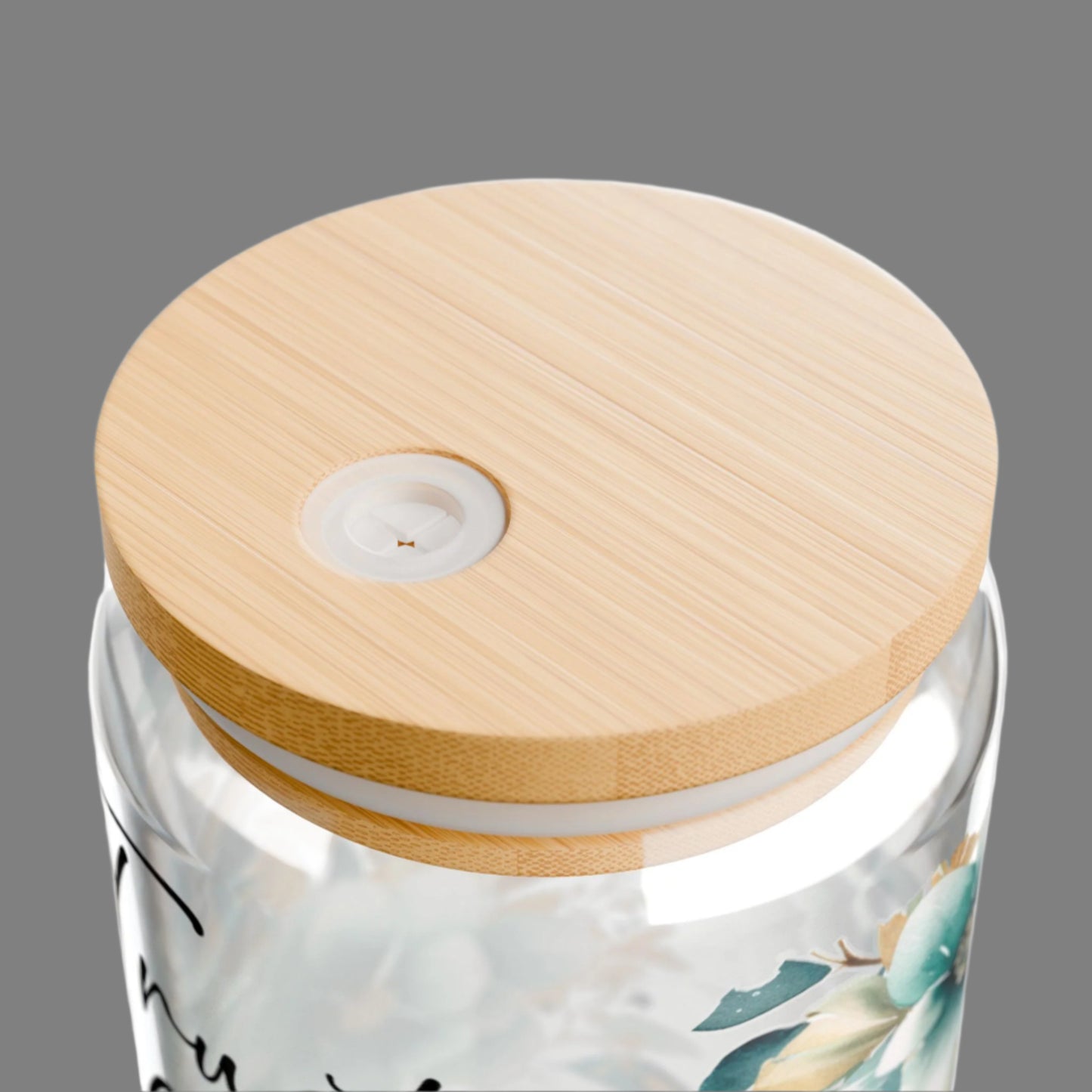 Floral Proverbs Inspirational Sipper Glass - 16oz - Kim’s Signature Beauty & Accessories    