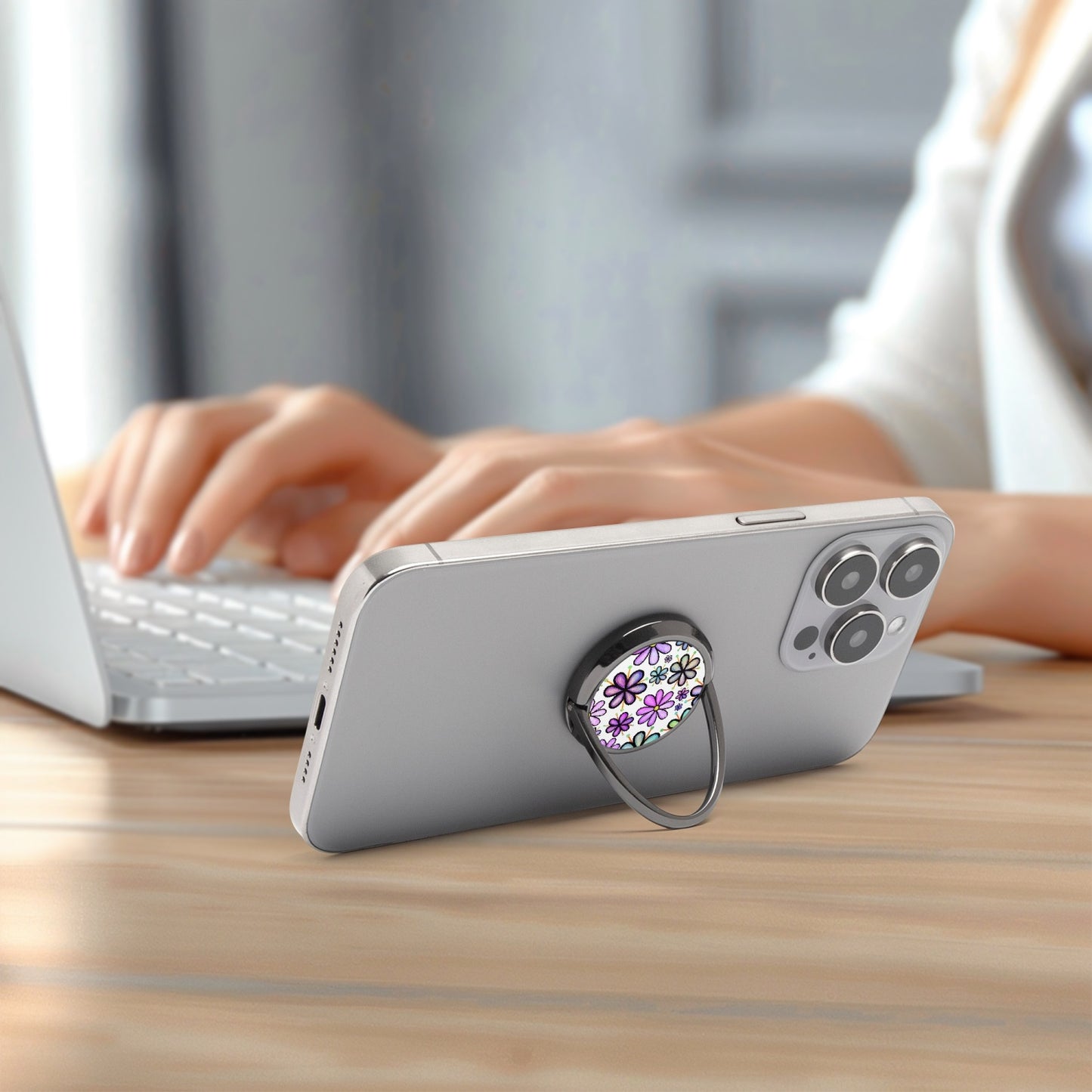 Floral Ring Mobile Phone Ring Holder - Kim’s Signature Beauty & Accessories    