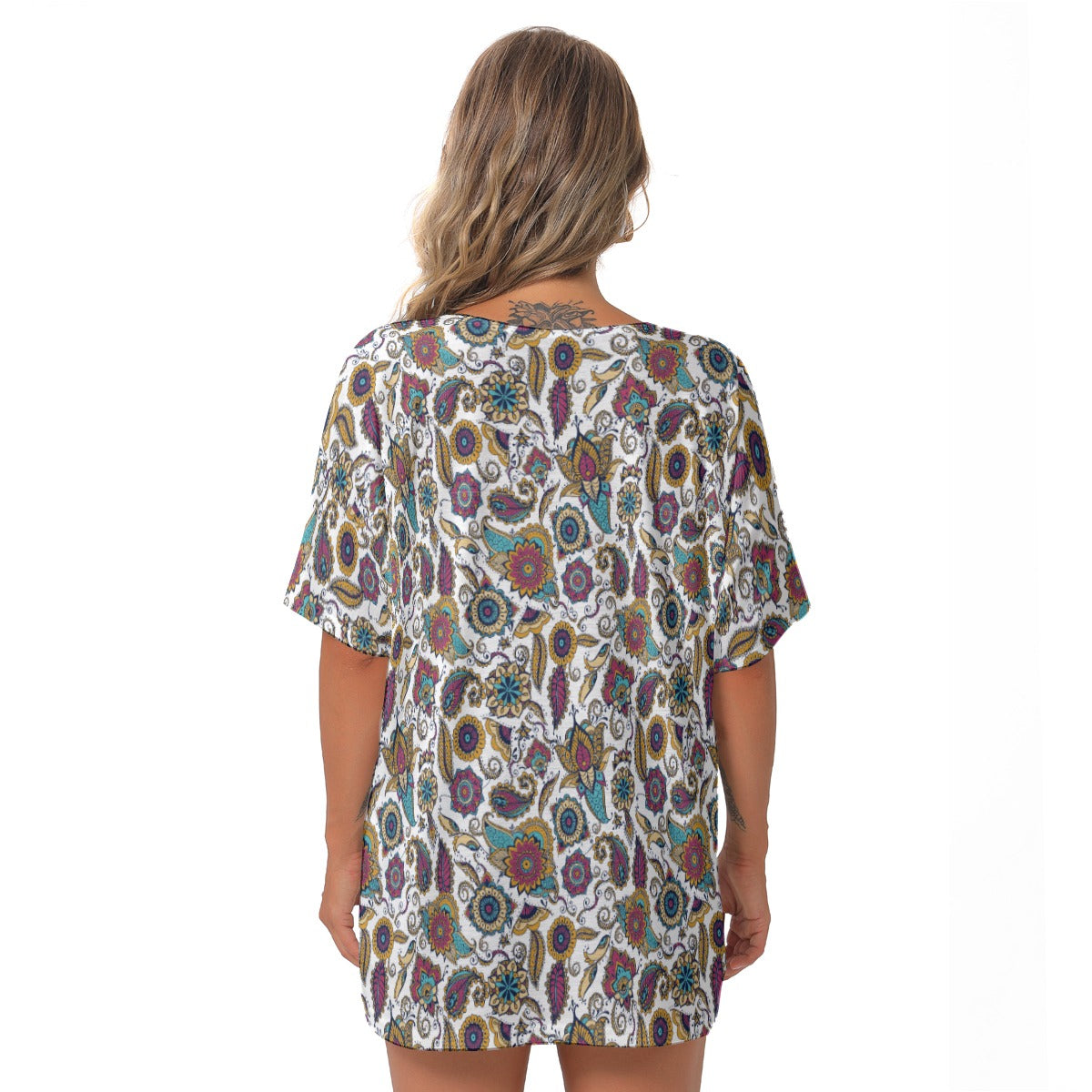 Flower madness |  V-Neck Blouse - Kim’s Signature Beauty & Accessories    