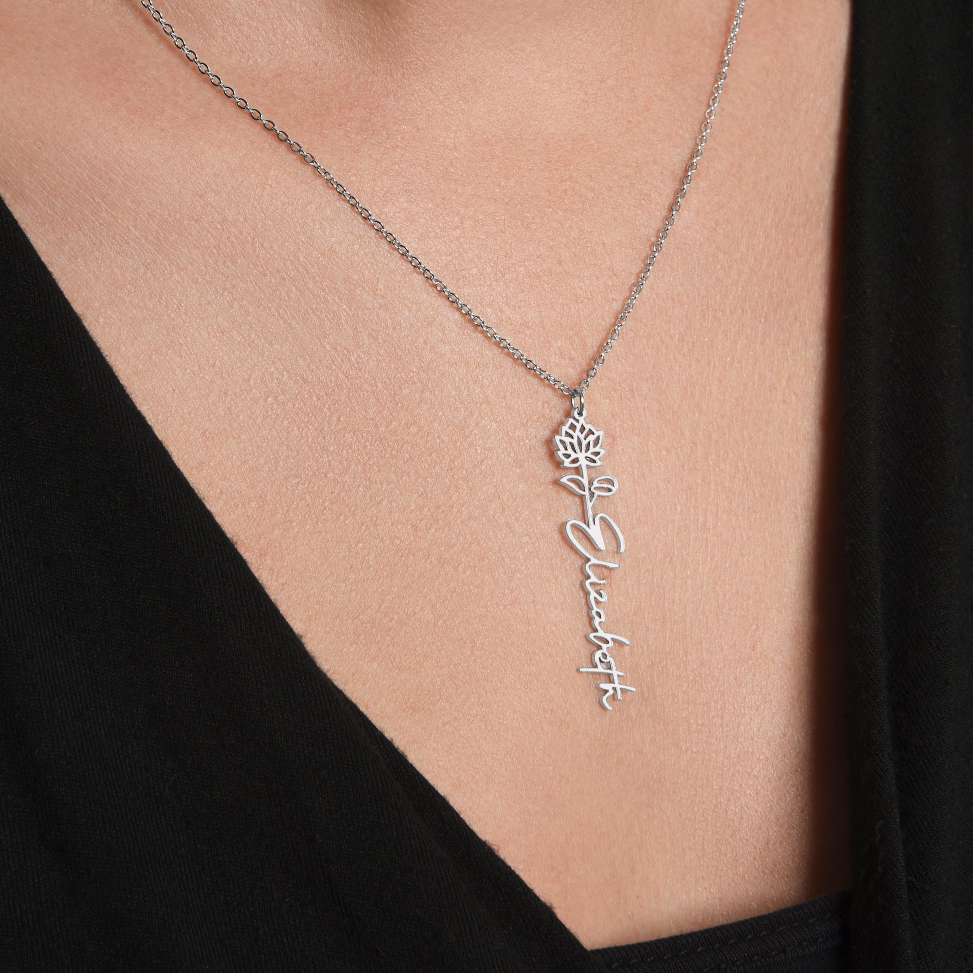 Personalized Daughter- Birth Flower Necklace - Kim’s Signature Beauty & Accessories    (Store description)