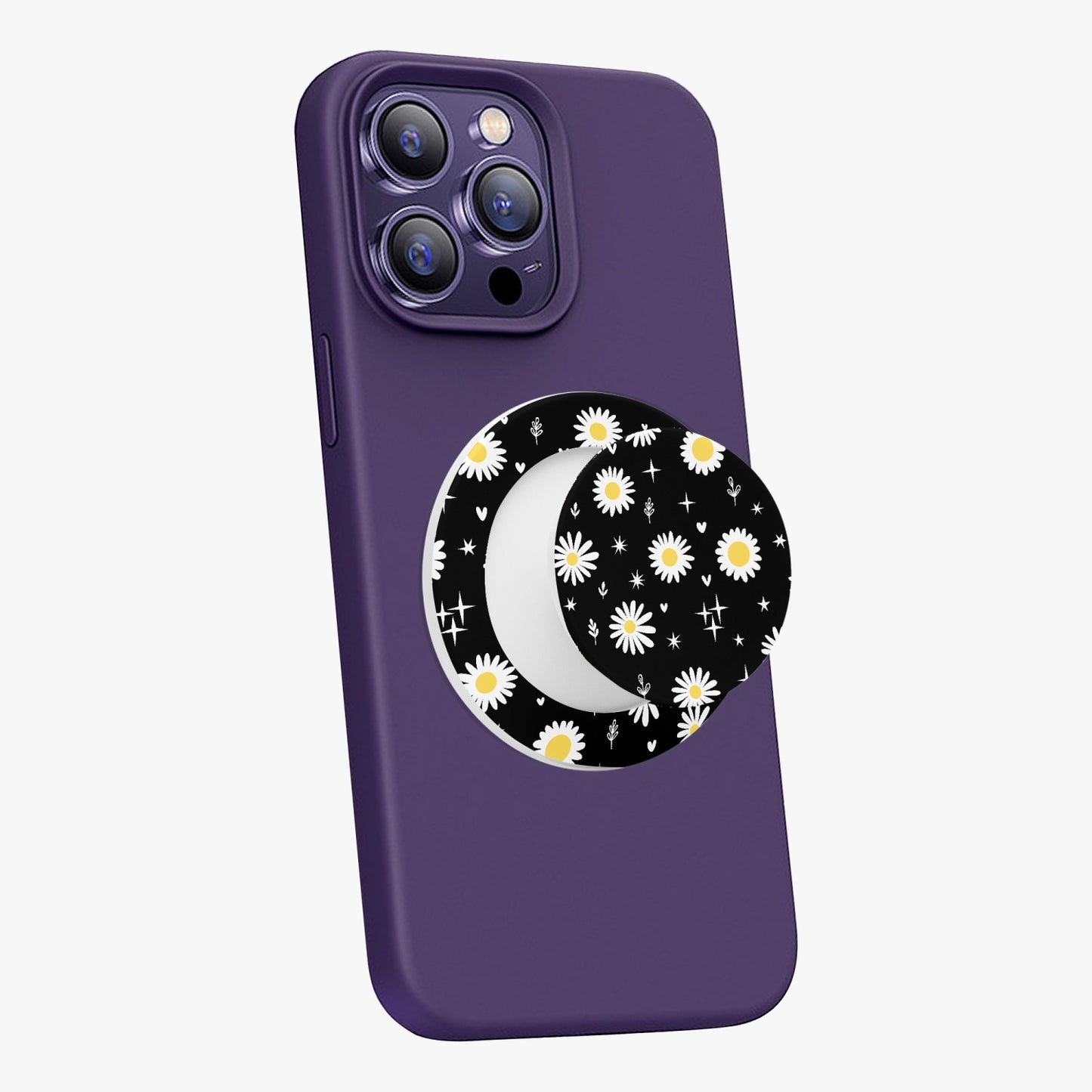Flowered Magnetic Collapsible Grip And Stand - Kim’s Signature Beauty & Accessories    