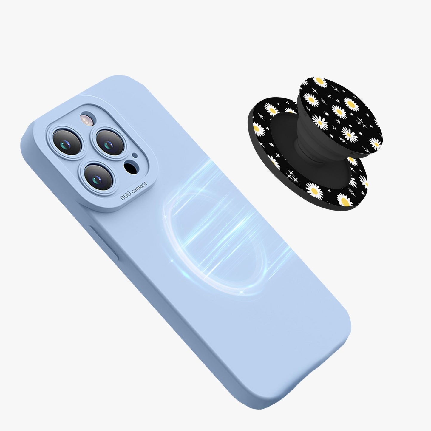 Flowered Magnetic Collapsible Grip And Stand - Kim’s Signature Beauty & Accessories    