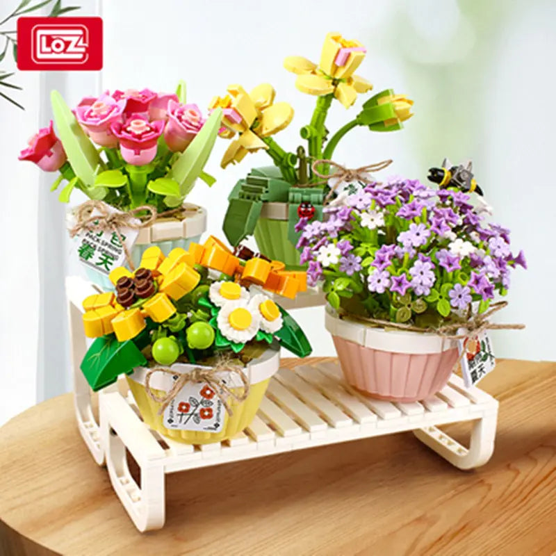 Flowers Model Building Blocks Decoration - Kim’s Signature Beauty & Accessories    
