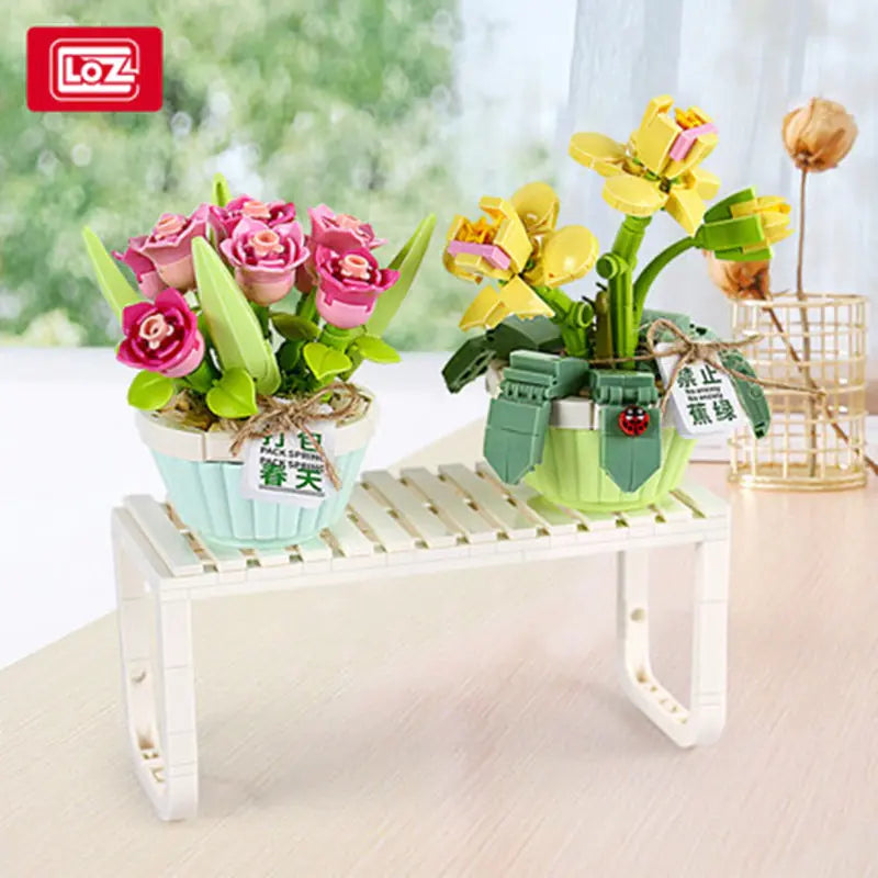 Flowers Model Building Blocks Decoration - Kim’s Signature Beauty & Accessories    