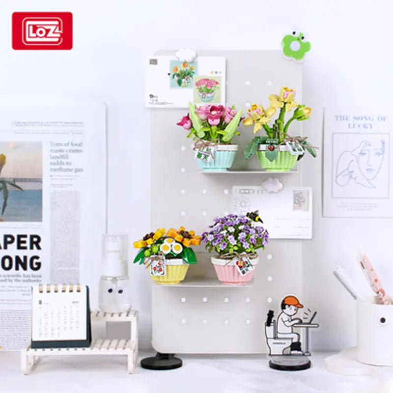 Flowers Model Building Blocks Decoration - Kim’s Signature Beauty & Accessories    