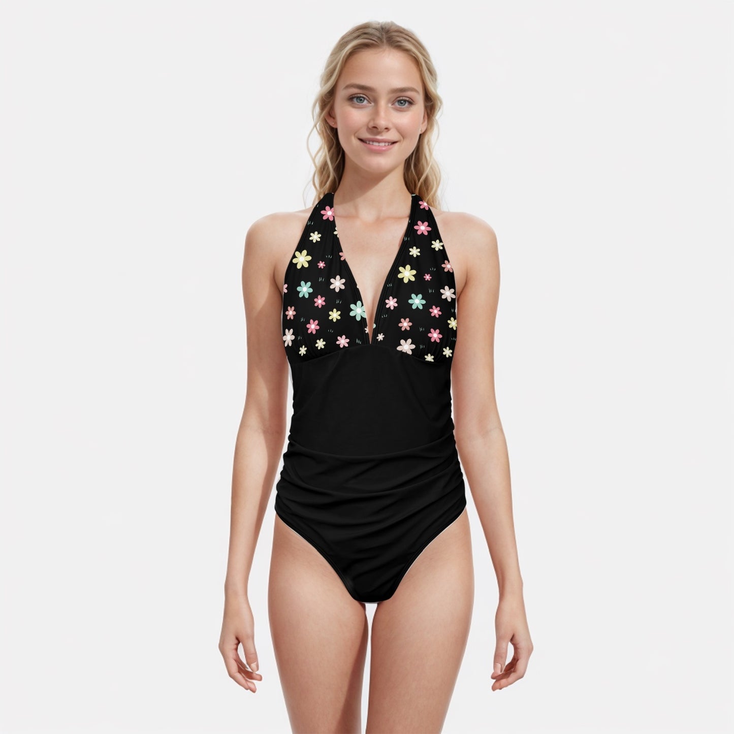 Flowers of Plenty | Women's One-Piece Swimsuit - Kim’s Signature Beauty & Accessories    