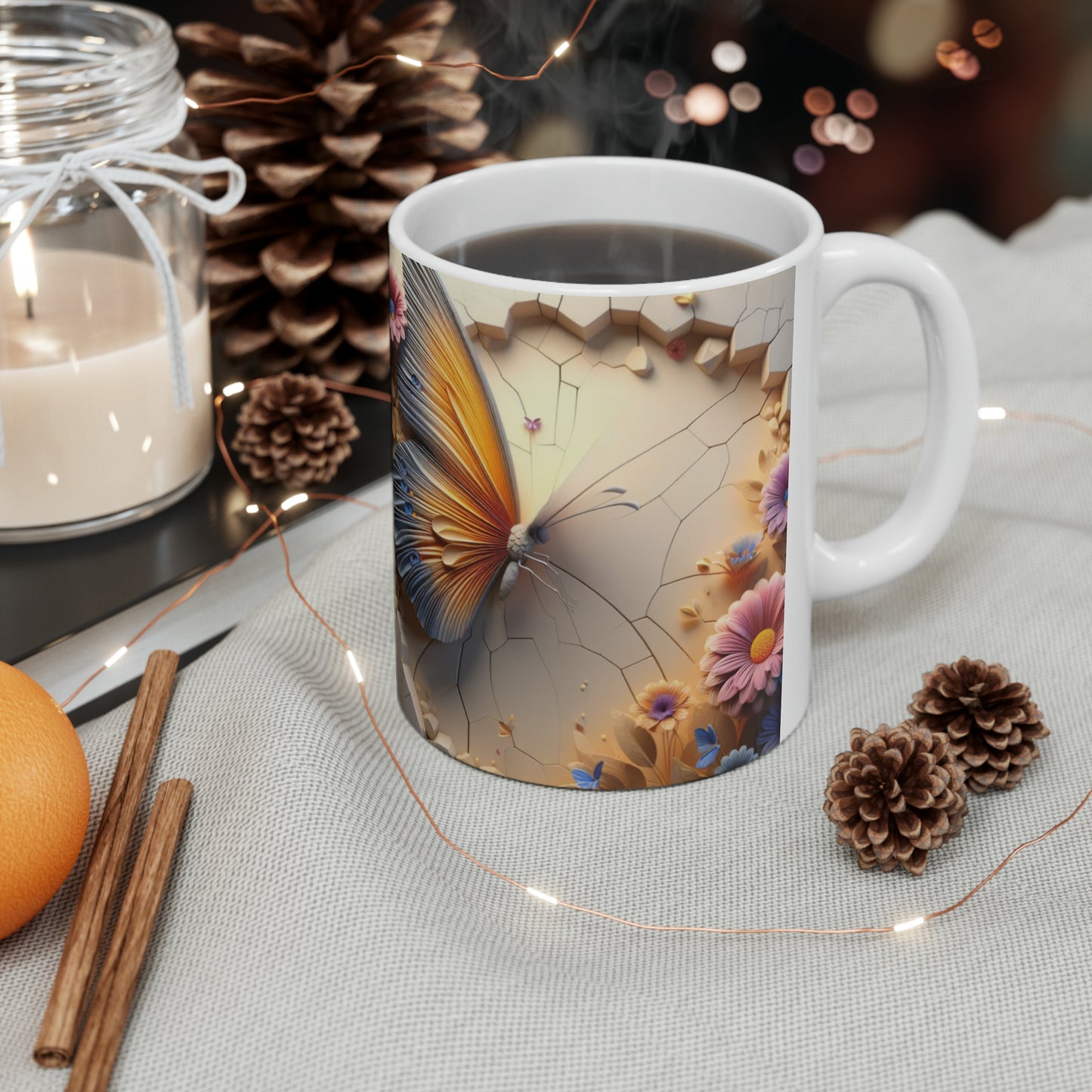 Fluttering Beauty – 3D Butterflies Mug - Kim’s Signature Beauty & Accessories    