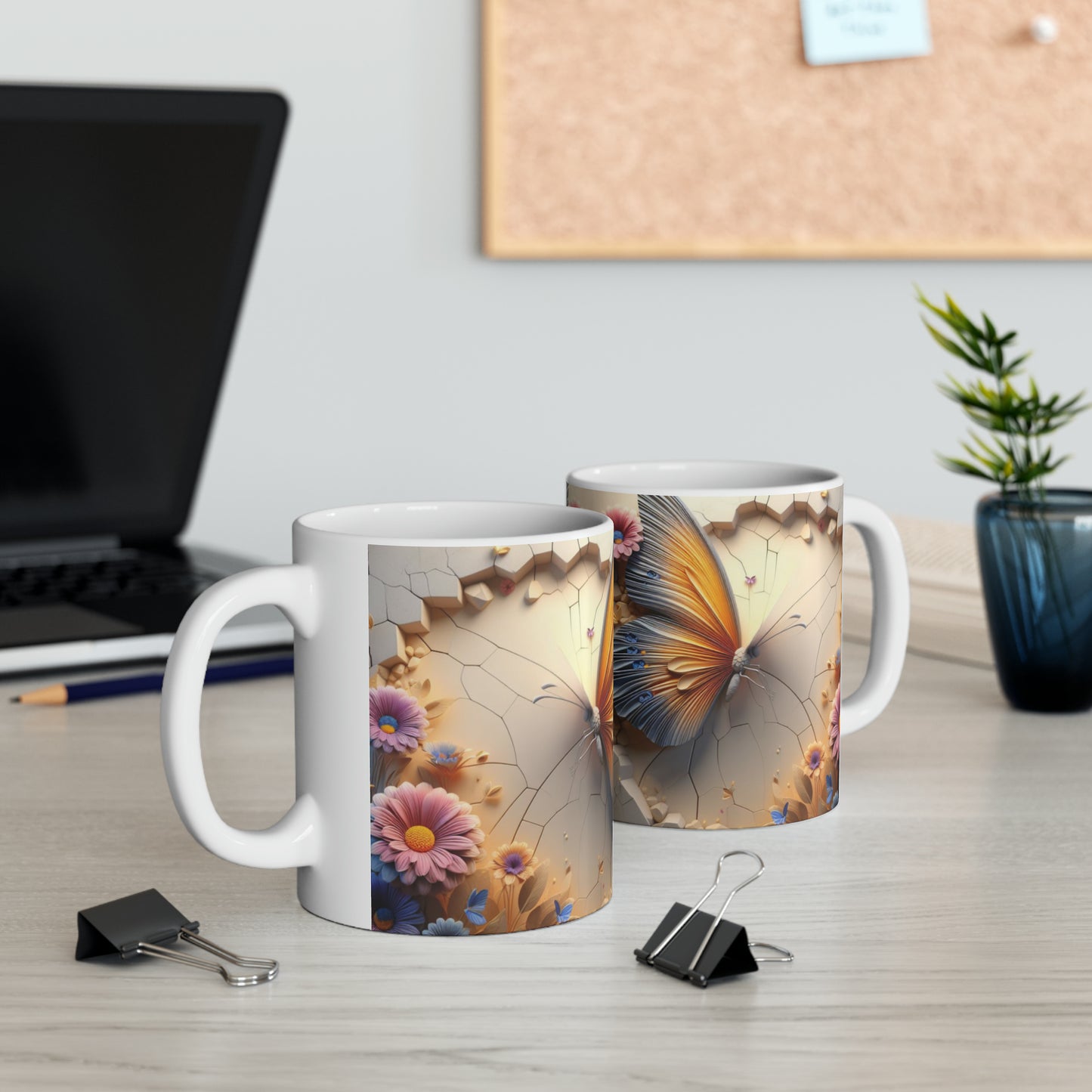 Fluttering Beauty – 3D Butterflies Mug - Kim’s Signature Beauty & Accessories    