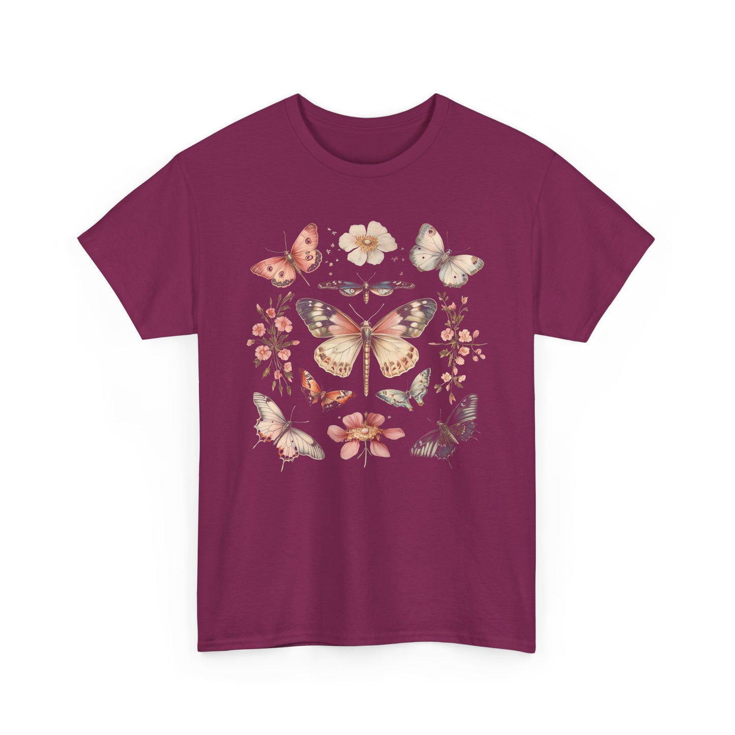 Fluttering Grace Butterfly Garden Tee - Kim’s Signature Beauty & Accessories    