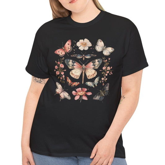 Fluttering Grace Butterfly Garden Tee - Kim’s Signature Beauty & Accessories    