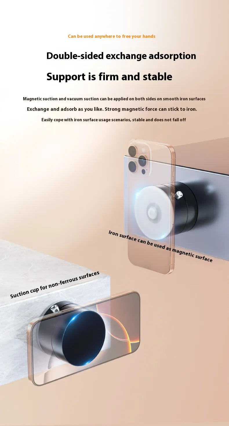 Foldable Magnetic Phone Holder – Vacuum Suction Cup & Double-Sided Swivel Base - Kim’s Signature Beauty & Accessories    
