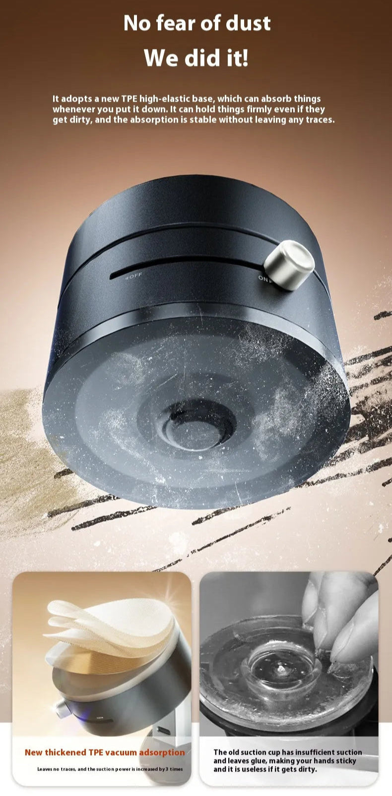 Foldable Magnetic Phone Holder – Vacuum Suction Cup & Double-Sided Swivel Base - Kim’s Signature Beauty & Accessories    