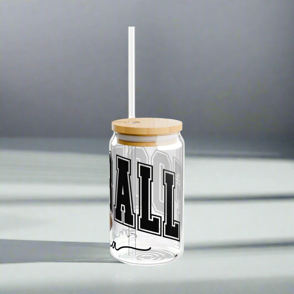Football Mama Sipper Glass, 16oz - Kim’s Signature Beauty & Accessories    
