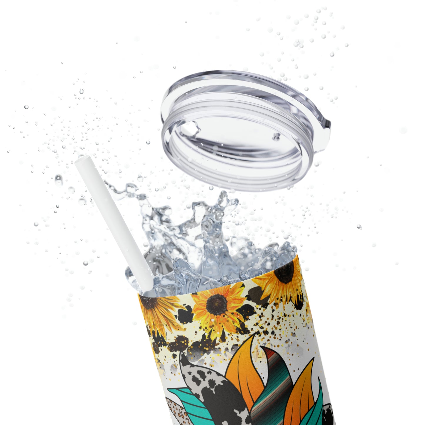 Forever Country | Skinny Tumbler with Straw, 20oz - Kim’s Signature Beauty & Accessories    