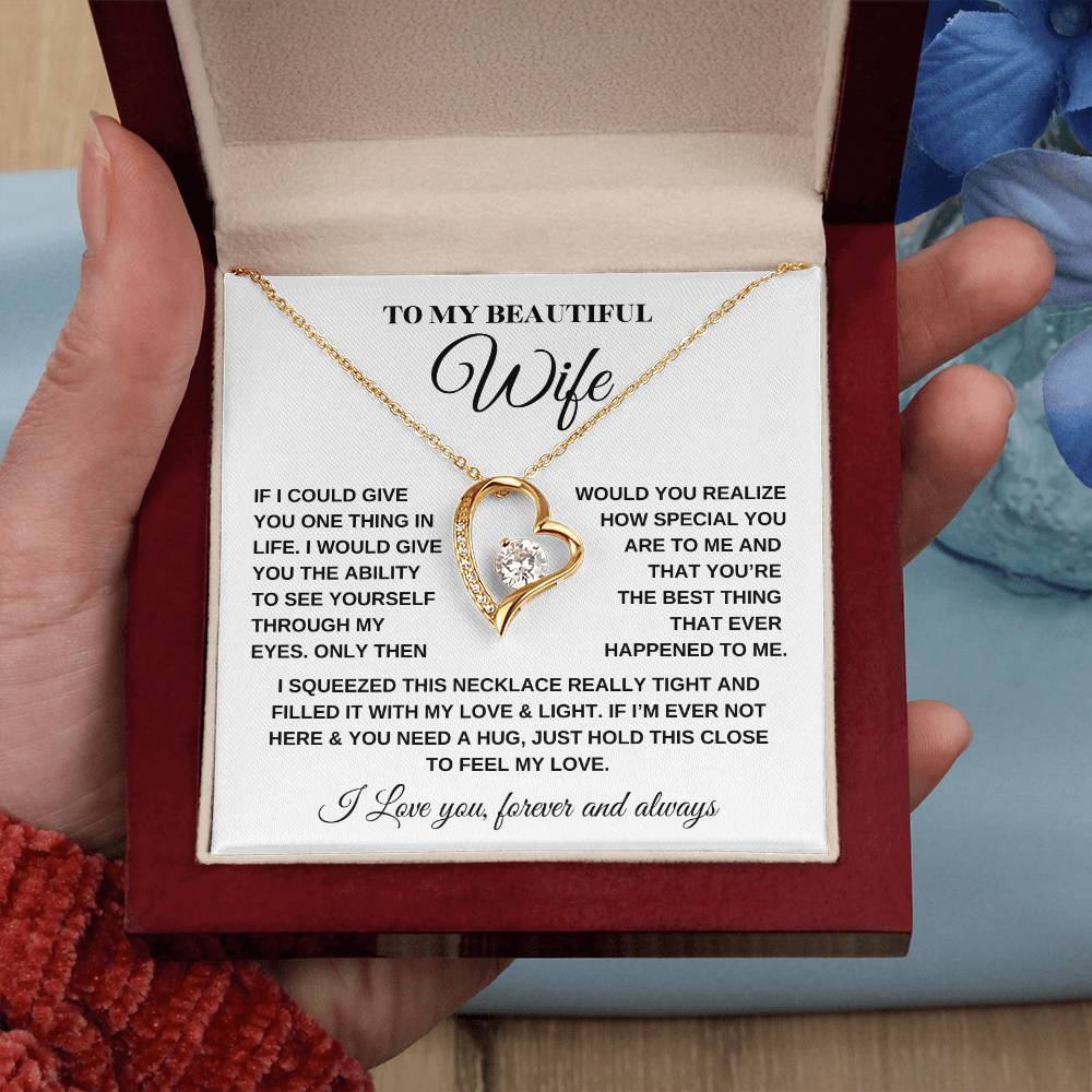 Forever Love Necklace – For My Beautiful Wife - Kim’s Signature Beauty & Accessories    