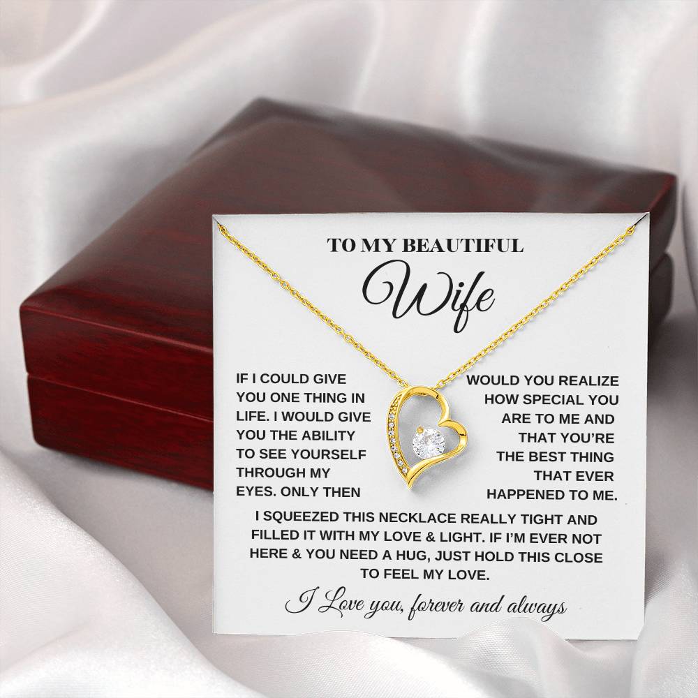 Forever Love Necklace – For My Beautiful Wife - Kim’s Signature Beauty & Accessories    
