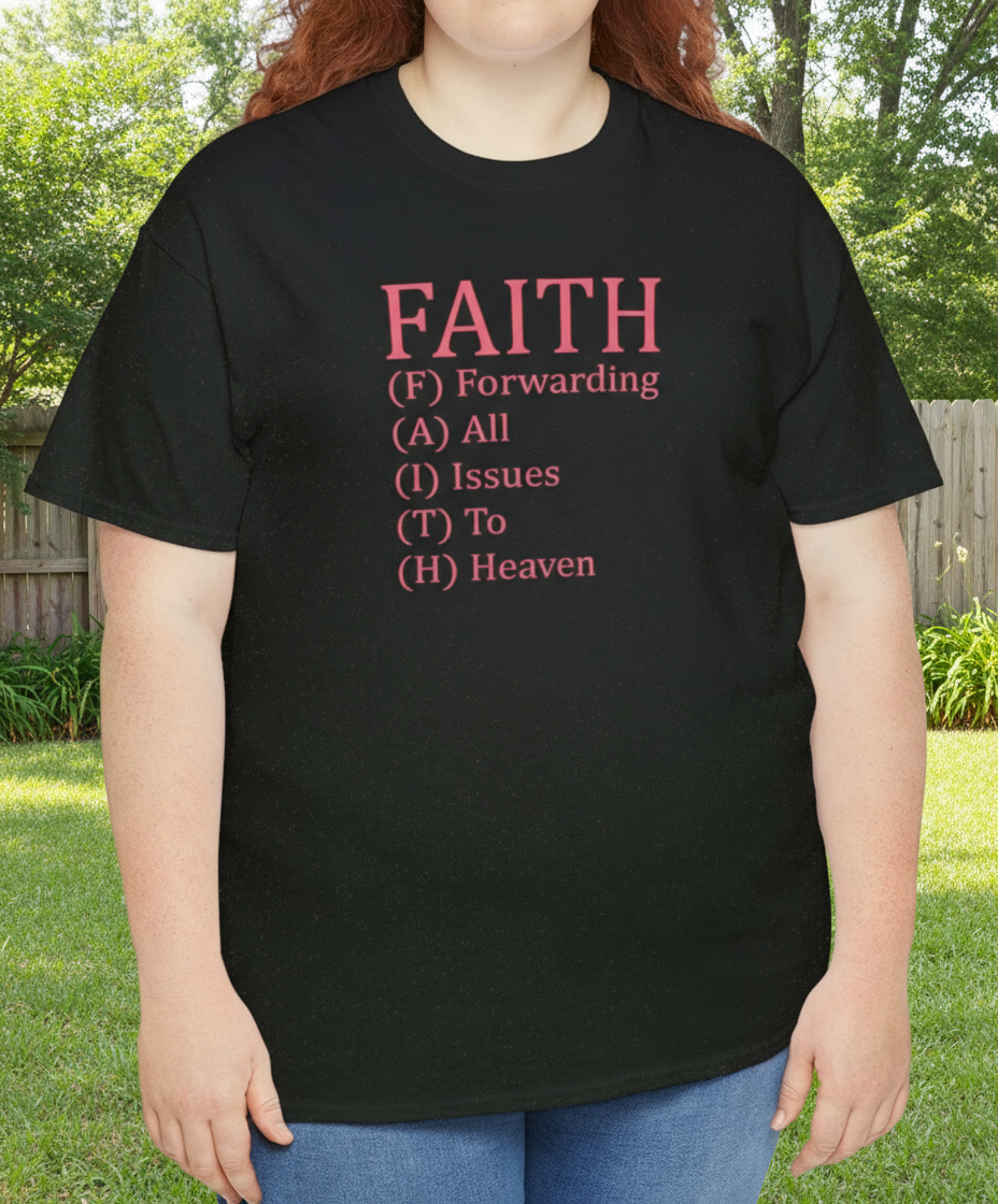 Forwarding All Issues to Heaven Tee - Kim’s Signature Beauty & Accessories    