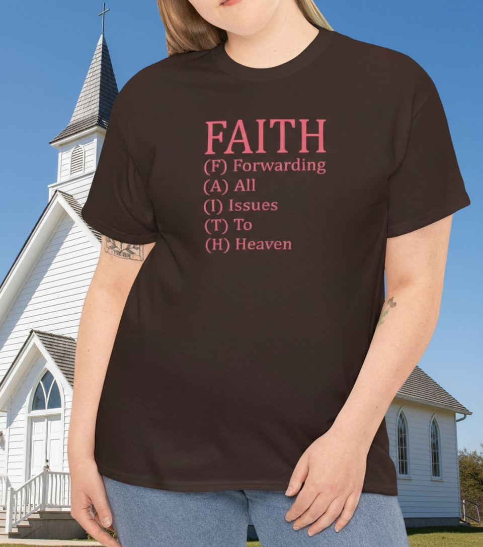 Forwarding All Issues to Heaven Tee - Kim’s Signature Beauty & Accessories    