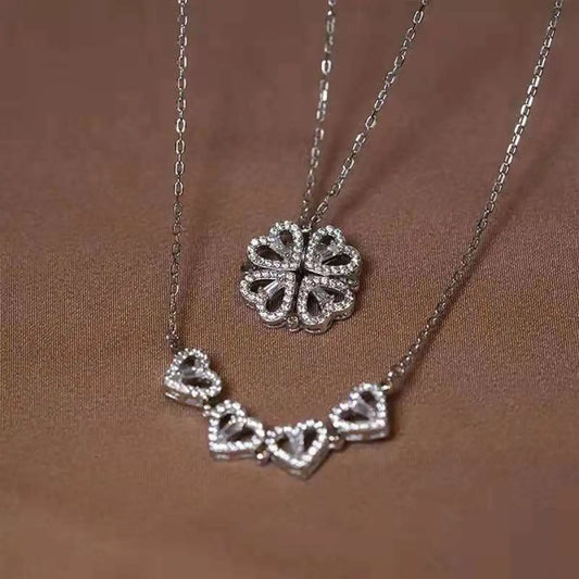 Four-Leaf Clover Double-Wear Necklace - Kim’s Signature Beauty & Accessories    