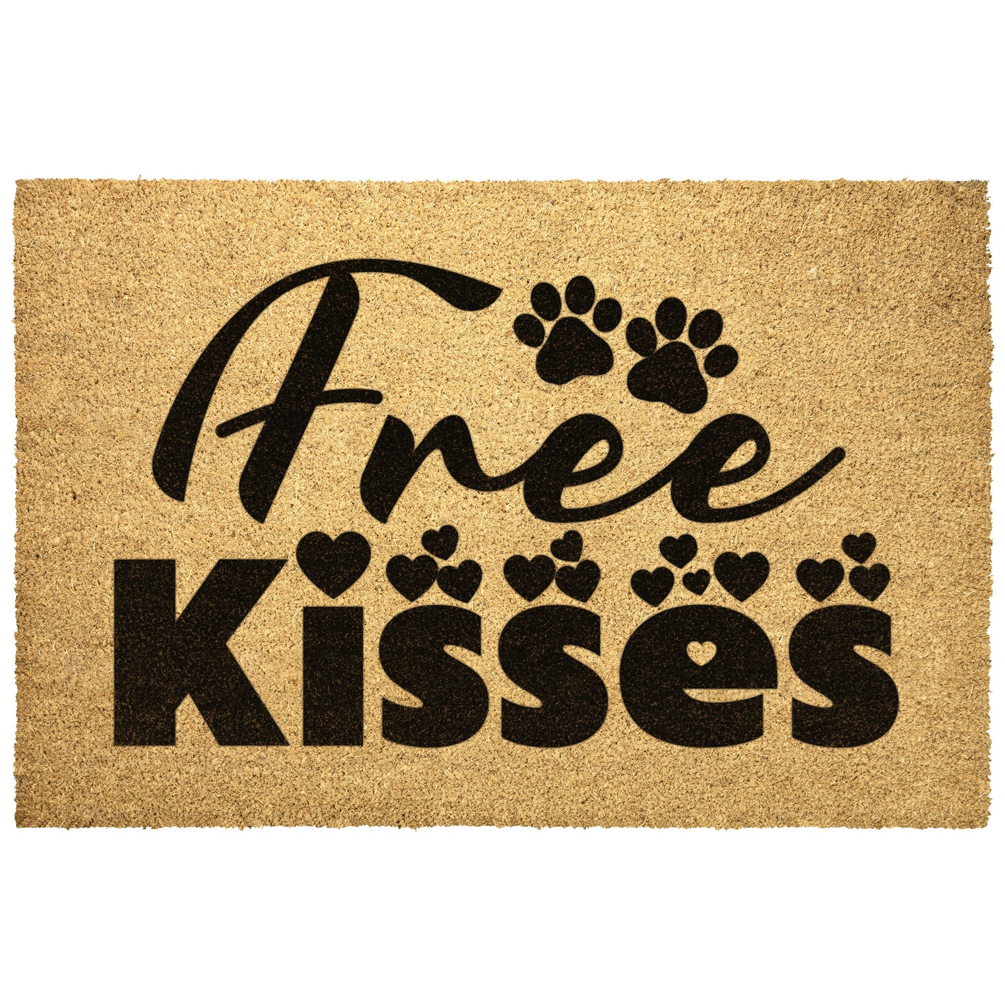Free Dog Kisses | Door Mat - Kim’s Signature Beauty & Accessories    