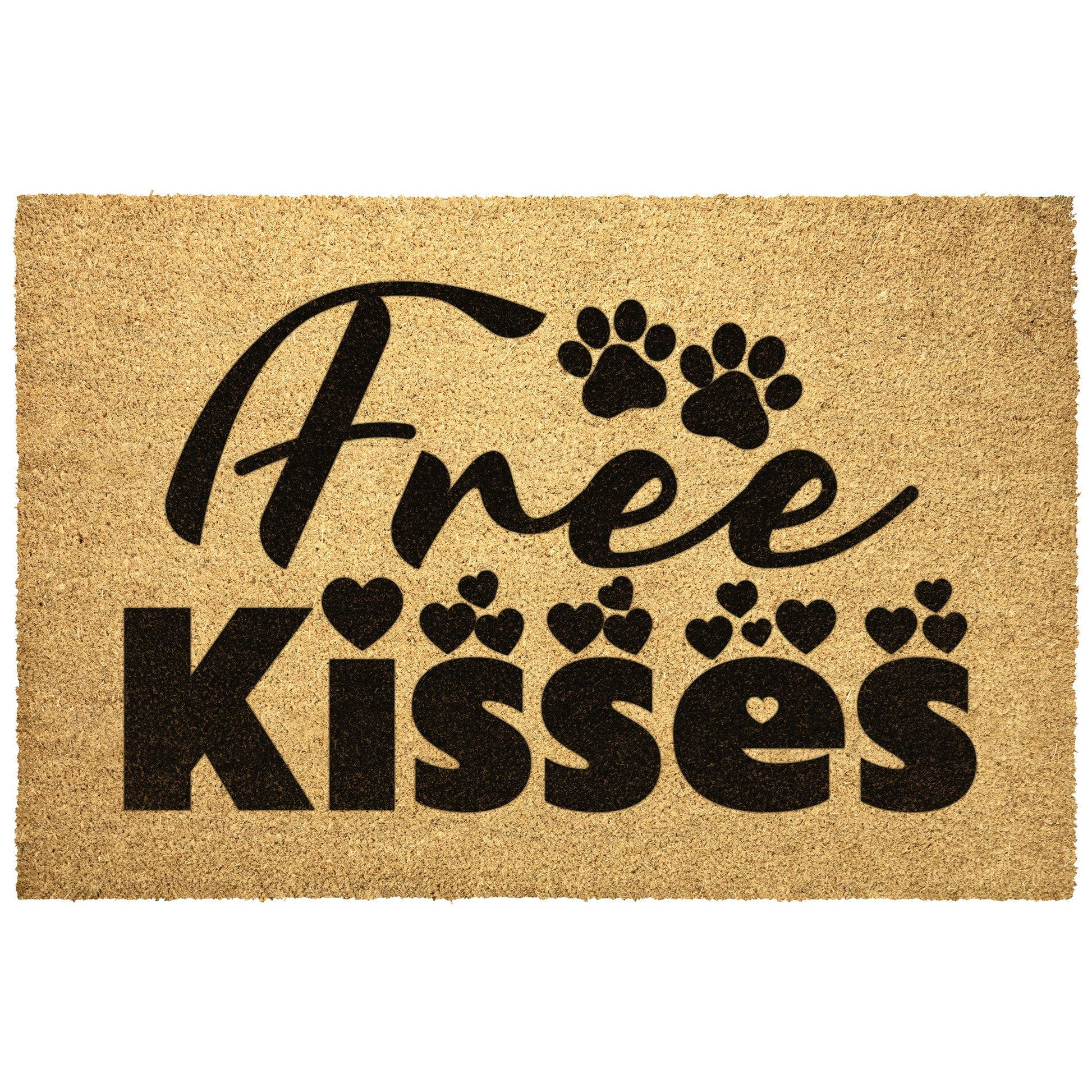 Free Dog Kisses | Door Mat - Kim’s Signature Beauty & Accessories    