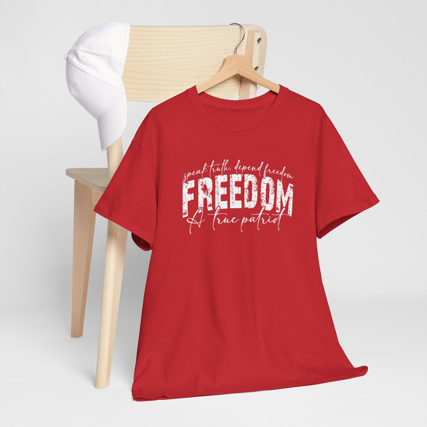 Freedom A True Patriot T-Shirt – Speak Truth Defend Freedom Tee - Kim’s Signature Beauty & Accessories    