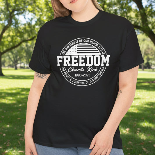 Freedom Unisex Cotton Tee | Inspirational Shirt - Kim’s Signature Beauty & Accessories    
