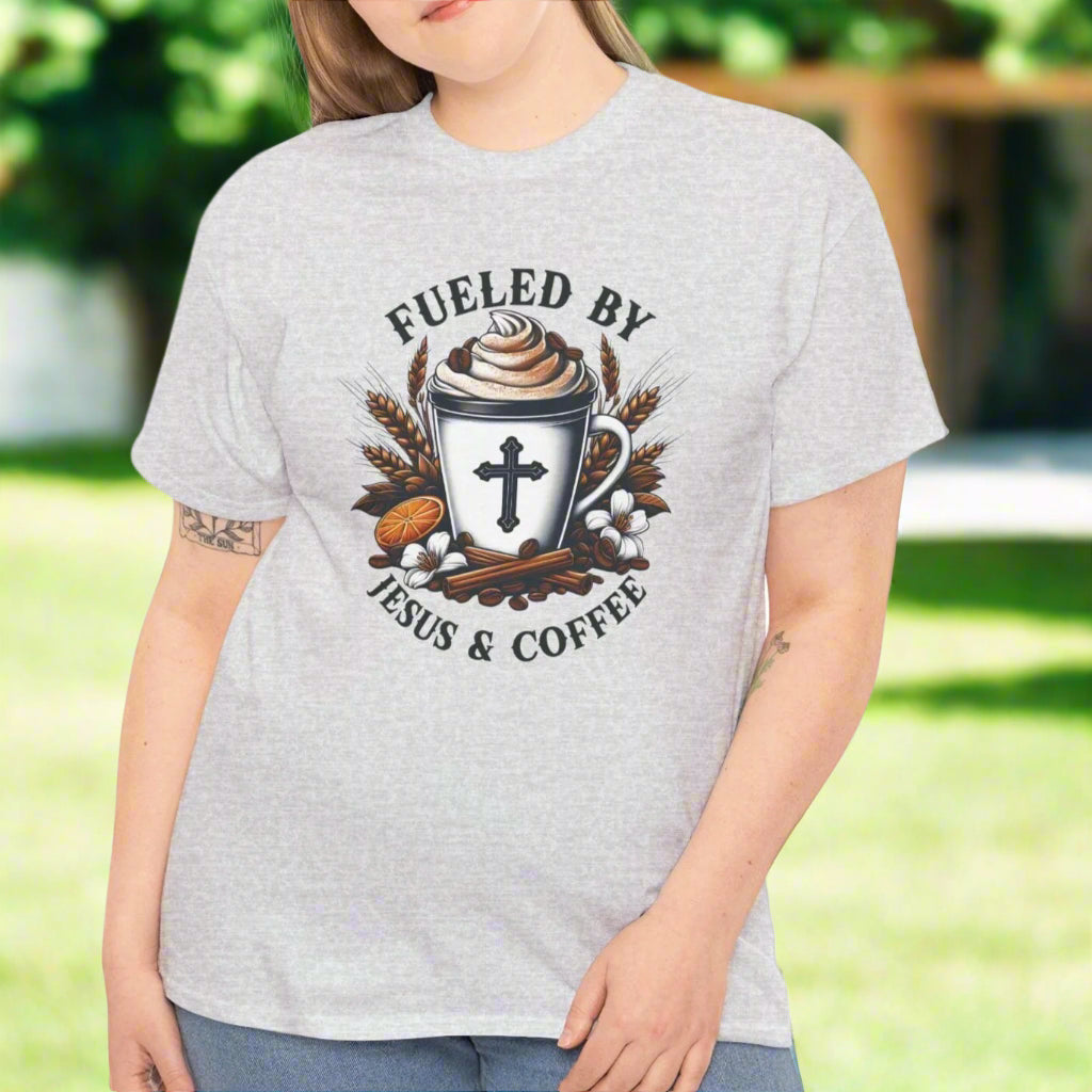 Fueled By Jesus & Coffee Tee - Kim’s Signature Beauty & Accessories    
