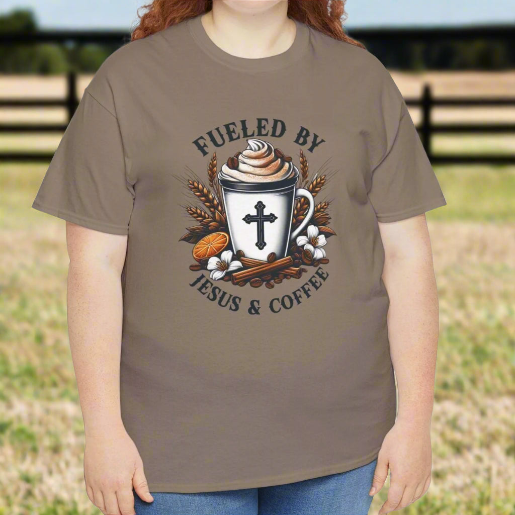 Fueled By Jesus & Coffee Tee - Kim’s Signature Beauty & Accessories    