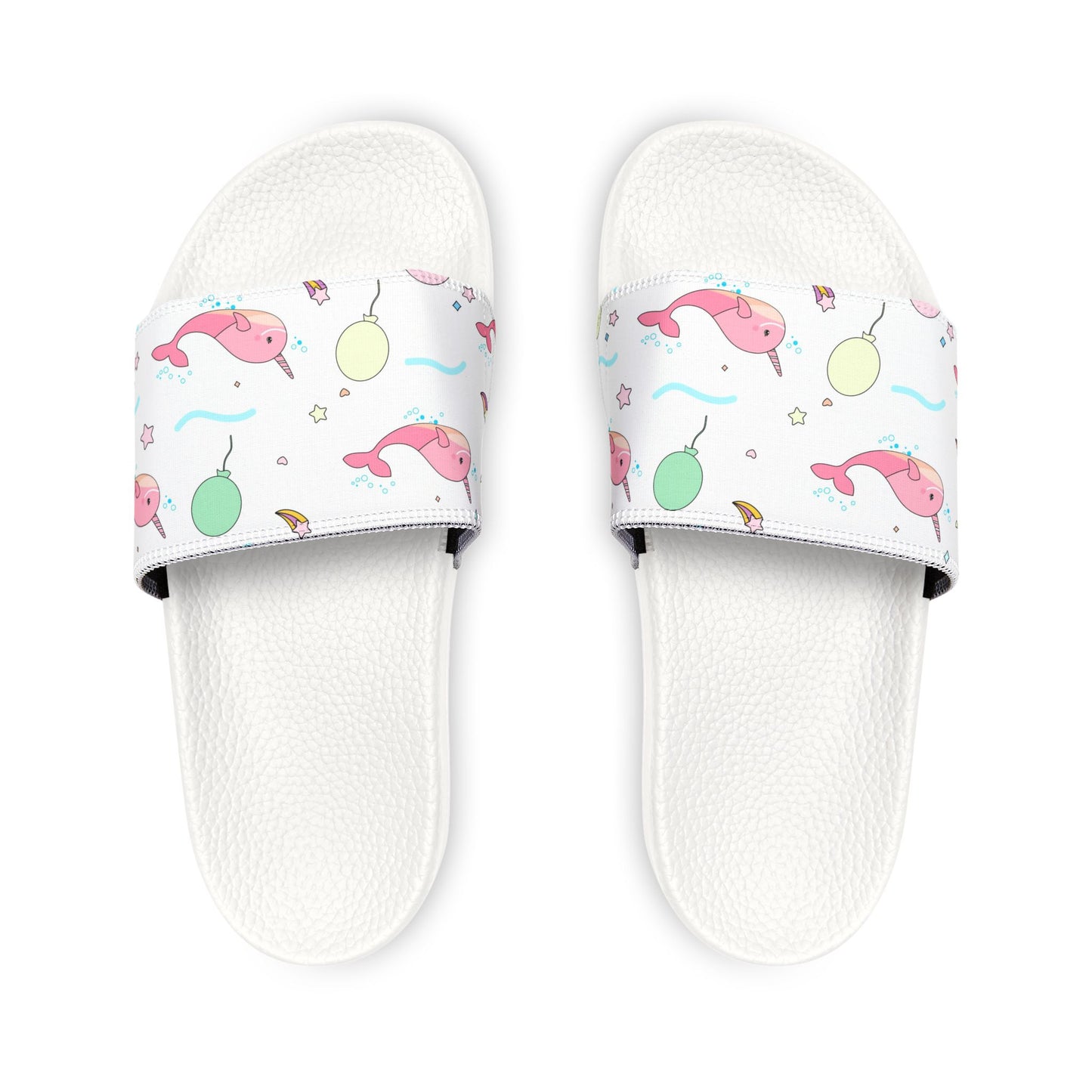Fun Youth Narwhal Sandals with Removable Straps - Perfect Summer Footwear - Kim’s Signature Beauty & Accessories    