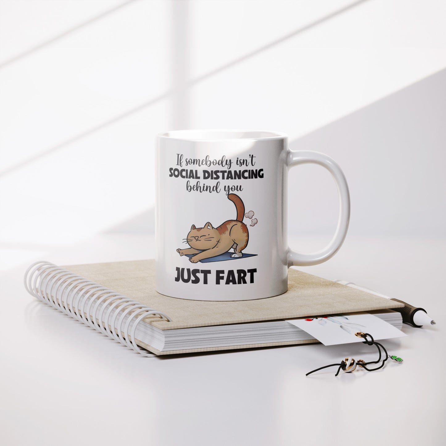 Funny Cat Mug – Just Act, Cat Style - Kim’s Signature Beauty & Accessories    