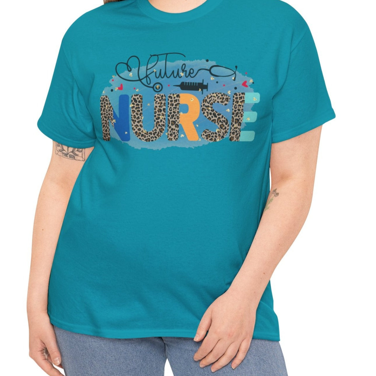 Future Nurse Leopard Print T-Shirt – Bold Dreams, Big Heart - Kim’s Signature Beauty & Accessories    