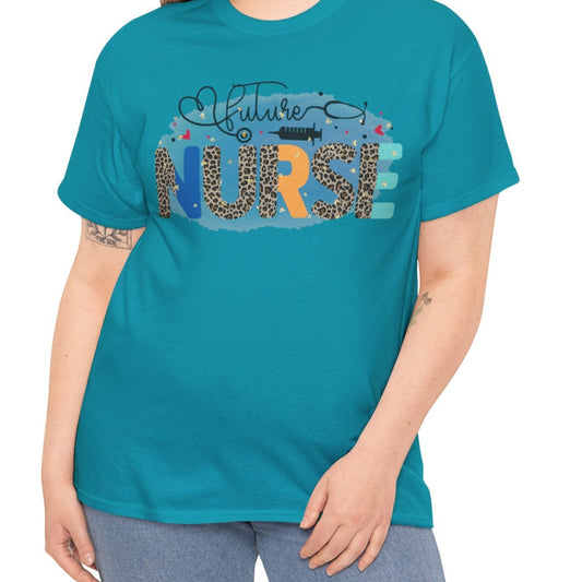 Future Nurse Leopard Print T-Shirt – Bold Dreams, Big Heart - Kim’s Signature Beauty & Accessories    