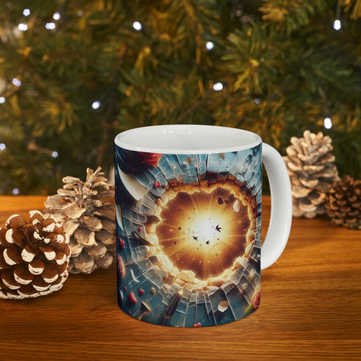 Galactic Love – 3D Hearts in Space Mug - Kim’s Signature Beauty & Accessories    